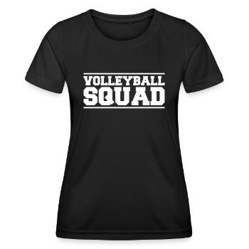 Volley-ball Volleyball Volleyball Joueur Volley - T-shirt sport Femme - noir - Devant - AI Model Female 172 light (172cm)