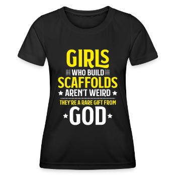 Échafaudage Échafaudage Échafaudage - T-shirt sport Femme - noir - Devant - AI Model Female 172 light (172cm)
