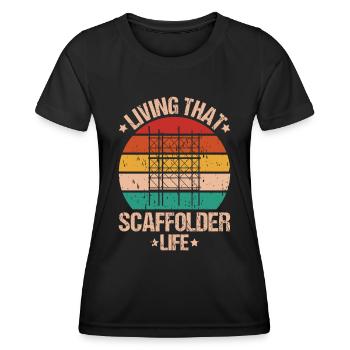 Échafaudage Échafaudage Échafaudage - T-shirt sport Femme - noir - Devant - AI Model Female 172 light (172cm)