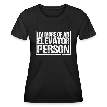 Elevator Fitter Elevator Mechanic Elevator Mechanic - Women's Functional T-Shirt - black - Front - AI Model Female 172 light (172cm)