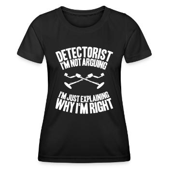 Détecteur Sondler Détecteur de métaux - T-shirt sport Femme - noir - Devant - AI Model Female 172 light (172cm)
