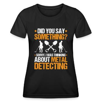 Détecteur Sondler Détecteur de métaux - T-shirt sport Femme - noir - Devant - AI Model Female 172 light (172cm)