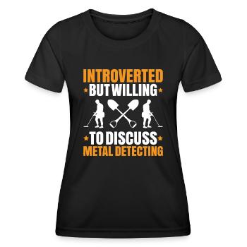 Détecteur Sondler Détecteur de métaux - T-shirt sport Femme - noir - Devant - AI Model Female 172 light (172cm)