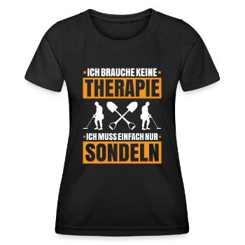 Sondengänger Sondler Metalldetektor Detectorist - Frauen Funktions-T-Shirt - Schwarz - Vorne - AI Model Female 172 light (172cm)
