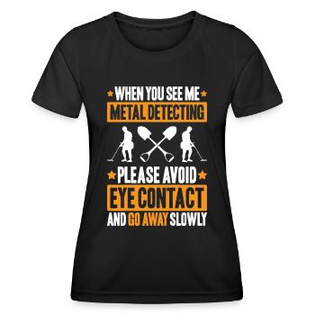 Détecteur Sondler Détecteur de métaux - T-shirt sport Femme - noir - Devant - AI Model Female 172 light (172cm)