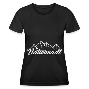 Naturmadl - (2) - Frauen Funktions-T-Shirt - Schwarz - Vorne - AI Model Female 172 light (172cm)