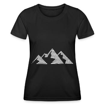 Mountain - (20) - Women's Functional T-Shirt - black - Front - AI Model Female 172 light (172cm)