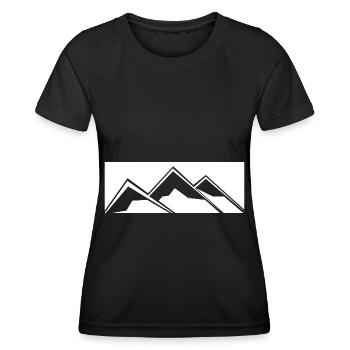 Berg - (24) - Frauen Funktions-T-Shirt - Schwarz - Vorne - AI Model Female 172 light (172cm)
