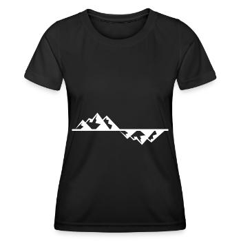 Berg - (33) - Frauen Funktions-T-Shirt - Schwarz - Vorne - AI Model Female 172 light (172cm)
