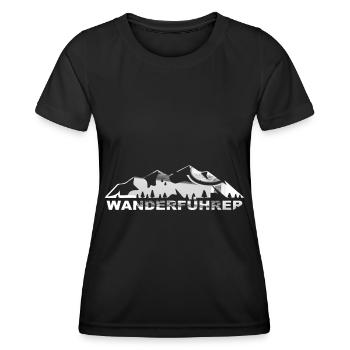 Wanderfuhrer - (6) - Frauen Funktions-T-Shirt - Schwarz - Vorne - AI Model Female 172 light (172cm)