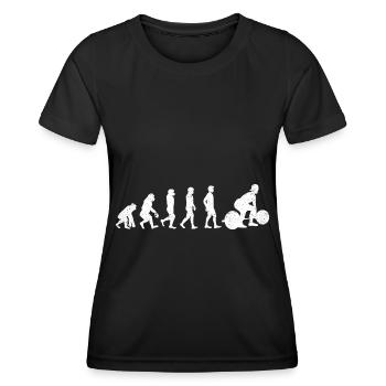 Deadlifting Evolution Gym - Women's Functional T-Shirt - black - Front - AI Model Female 172 light (172cm)