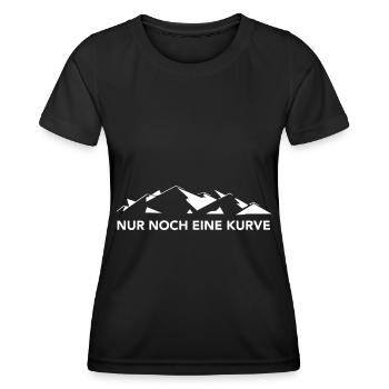 Nur Noch Eine Kurve - (7) - Frauen Funktions-T-Shirt - Schwarz - Vorne - AI Model Female 172 light (172cm)