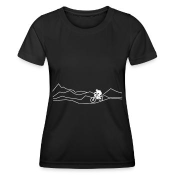 Cycling - (4) - Women's Functional T-Shirt - black - Front - AI Model Female 172 light (172cm)