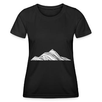 Berg - (10) - Frauen Funktions-T-Shirt - Schwarz - Vorne - AI Model Female 172 light (172cm)