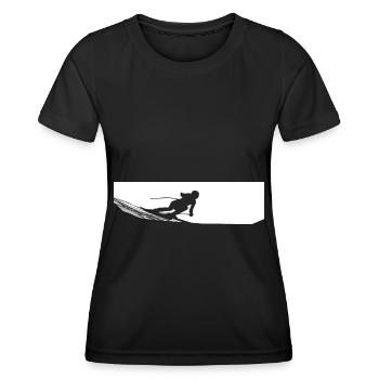 Ski - (39) - T-shirt sport Femme - noir - Devant - AI Model Female 172 light (172cm)