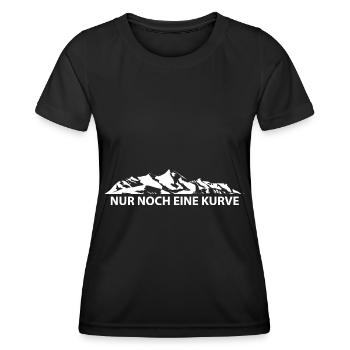Nur Noch Eine Kurve - (5) - Frauen Funktions-T-Shirt - Schwarz - Vorne - AI Model Female 172 light (172cm)