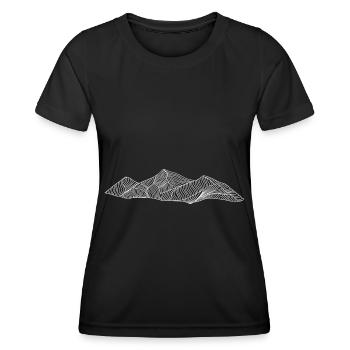 Berg - (9) - Frauen Funktions-T-Shirt - Schwarz - Vorne - AI Model Female 172 light (172cm)