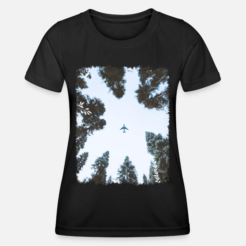 Plane - Women's Functional T-Shirt - black