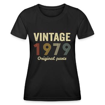 ventage 1979 - T-shirt sport Femme - noir - Devant - AI Model Female 172 light (172cm)