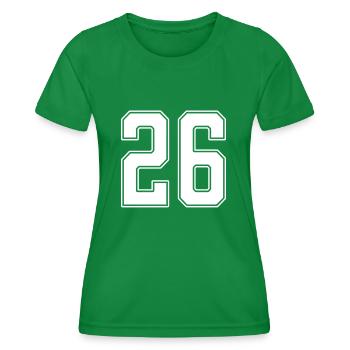 26 Jahre Die Nummer 26 - Frauen Funktions-T-Shirt - Kelly Green - Vorne - AI Model Female 172 dark (172cm)