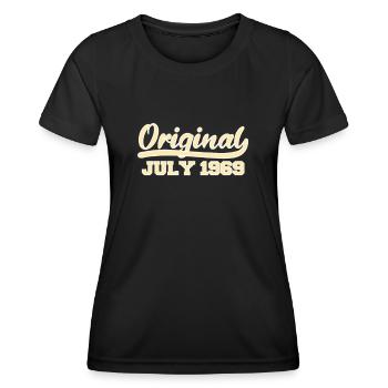 53ème anniversaire Juillet né 1969 Idée cadeau - T-shirt sport Femme - noir - Devant - AI Model Female 172 light (172cm)