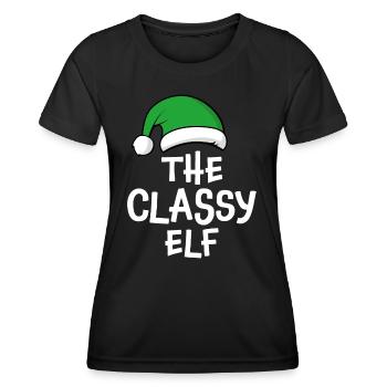 The Classy Elf - Women's Functional T-Shirt - black - Front - AI Model Female 172 light (172cm)