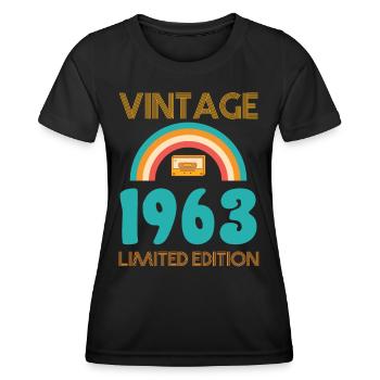 Retro Classic 1963 - Women's Functional T-Shirt - black - Front - AI Model Female 172 light (172cm)