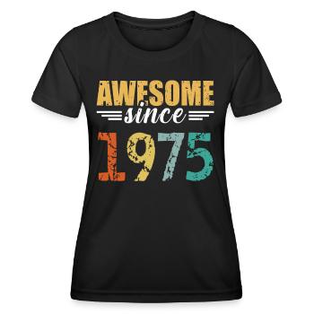 Since 1975: the definition of great! - Women's Functional T-Shirt - black - Front - AI Model Female 172 light (172cm)