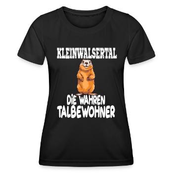 Kleinwalsertal Murmeltier Wahren Talbewohner - Frauen Funktions-T-Shirt - Schwarz - Vorne - AI Model Female 172 light (172cm)