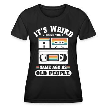 Pensioner Pension 50th 60th Birthday 80s 90s Gift - Women's Functional T-Shirt - black - Front - AI Model Female 172 light (172cm)
