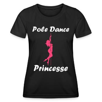 Women's pole dancing pole dancing - Women's Functional T-Shirt - black - Front - AI Model Female 172 light (172cm)