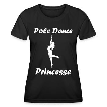 Women's pole dancing pole dancing - Women's Functional T-Shirt - black - Front - AI Model Female 172 light (172cm)