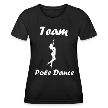 Women's pole dancing pole dancing - Women's Functional T-Shirt - black - Front - AI Model Female 172 light (172cm)