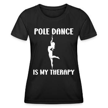 Pole Dance Pole Dance für Frauen - Frauen Funktions-T-Shirt - Schwarz - Vorne - AI Model Female 172 light (172cm)