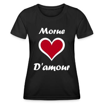 Morue - T-shirt sport Femme - noir - Devant - AI Model Female 172 light (172cm)