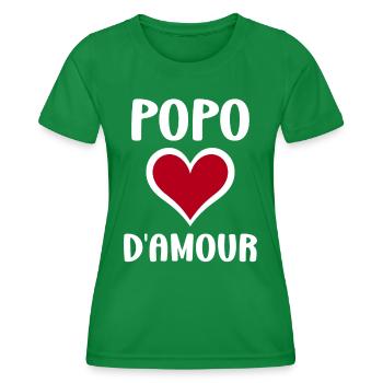 Popo - T-shirt sport Femme - vert - Devant - AI Model Female 172 dark (172cm)