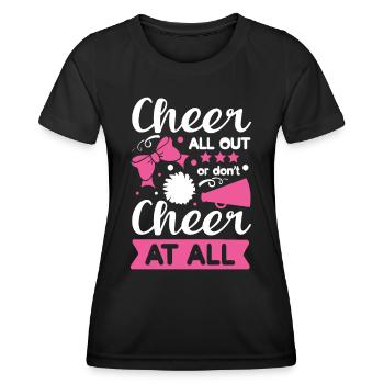 Encouragez tout ou pas du tout - T-shirt sport Femme - noir - Devant - AI Model Female 172 light (172cm)