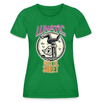 Lustiges Gespenster Design Last Minute Kostüm - Frauen Funktions-T-Shirt - Kelly Green - Vorne - AI Model Female 172 dark (172cm)