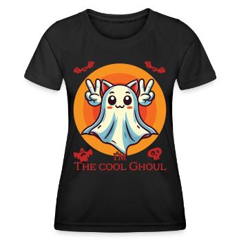 I’m The Cool Ghost Halloween Fun - T-shirt sport Femme - noir - Devant - AI Model Female 172 light (172cm)