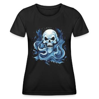 Geist mit abstrakter Kunst für einen Geister - Frauen Funktions-T-Shirt - Schwarz - Vorne - AI Model Female 172 light (172cm)