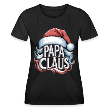 Dear St. Nicholas, dad father for dad at Niko - Women's Functional T-Shirt - black - Front - AI Model Female 172 light (172cm)