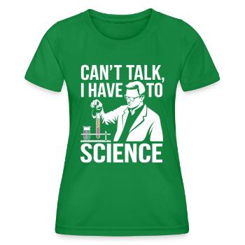 Wissenschaft Laborant im Labor Alltag - Frauen Funktions-T-Shirt - Kelly Green - Vorne - AI Model Female 172 dark (172cm)