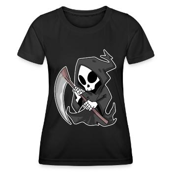 Grim Reaper with Scythe - Women's Functional T-Shirt - black - Front - AI Model Female 172 light (172cm)