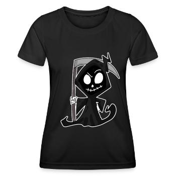 Grim Reaper with Scythe - Women's Functional T-Shirt - black - Front - AI Model Female 172 light (172cm)