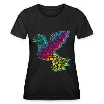 Peace Dove course DDP - Women's Functional T-Shirt - black - Front - AI Model Female 172 light (172cm)
