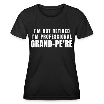 Grand-pere. grand-pere gift - Women's Functional T-Shirt - black - Front - AI Model Female 172 light (172cm)