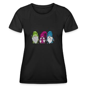 Christmas Christmas elves - Women's Functional T-Shirt - black - Front - AI Model Female 172 light (172cm)