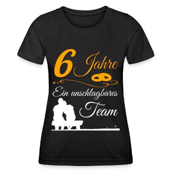 Sugar wedding 6th wedding anniversary 6th anniversary - Women's Functional T-Shirt - black - Front - AI Model Female 172 light (172cm)