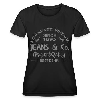 Jeans and Co Vintage Imprint GRUNGE - Women's Functional T-Shirt - black - Front - AI Model Female 172 light (172cm)