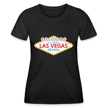Welcome To Las Vegas Nevada Sign - Women's Functional T-Shirt - black - Front - AI Model Female 172 light (172cm)